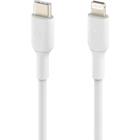 Belkin BoostCharge USB-C to Lightning Cable (1 meter / 3.3 foot, White) — CAA003bt1MWH