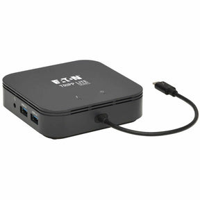 Eaton Tripp Lite Series Thunderbolt 3 Dual Monitor Docking Station - 8K/30Hz DisplayPort, 4K/60Hz HDMI, USB 3.2 Gen 2, GbE, 60W PD Charging - Black — MTB3-DOCK-04