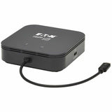 Eaton Tripp Lite Series Thunderbolt 3 Dual Monitor Docking Station - 8K/30Hz DisplayPort, 4K/60Hz HDMI, USB 3.2 Gen 2, GbE, 60W PD Charging - Black — MTB3-DOCK-04