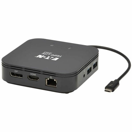 Eaton Tripp Lite Series Thunderbolt 3 Dual Monitor Docking Station - 8K/30Hz DisplayPort, 4K/60Hz HDMI, USB 3.2 Gen 2, GbE, 60W PD Charging - Black — MTB3-DOCK-04