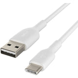Belkin USB-C to USB-A Cable (2m / 6.6ft, White) — CAB001bt2MWH