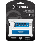 IronKey Keypad 200 64GB USB 3.2 (Gen 1) Type A Flash Drive — IKKP200/64GB