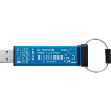IronKey Keypad 200 64GB USB 3.2 (Gen 1) Type A Flash Drive — IKKP200/64GB