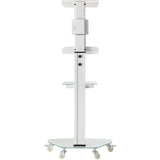 Eaton Tripp Lite Series Premier Rolling TV Cart for 37" to 70" Displays, Frosted Glass Base and Shelf, Locking Casters, White — DMCS3770SG75W