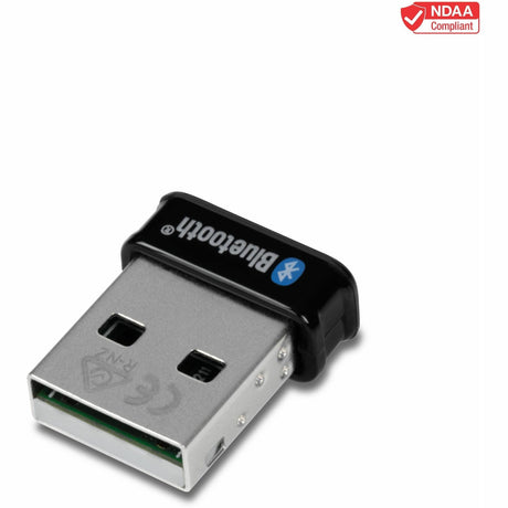 TRENDnet Micro Bluetooth 5.0 USB Adapter, Supports Basic Rate(BR), Bluetooth Low Energy(BLE), Enhanced Data Rate(EDR), 100m (328ft.) Range, Supports Windows OS, Black, TBW-110UB