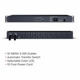 CyberPower PDU24001 Single Phase 100 - 120 VAC 15A Metered ATS PDU — PDU24001