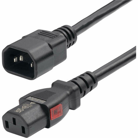 StarTech.com 10ft (3m) Power Extension Cord, IEC 60320 C14 to Locking C13, PDU Power Cord, 10A 250V, 18AWG, UL Listed — 87L3-8A00-POWER-CORD