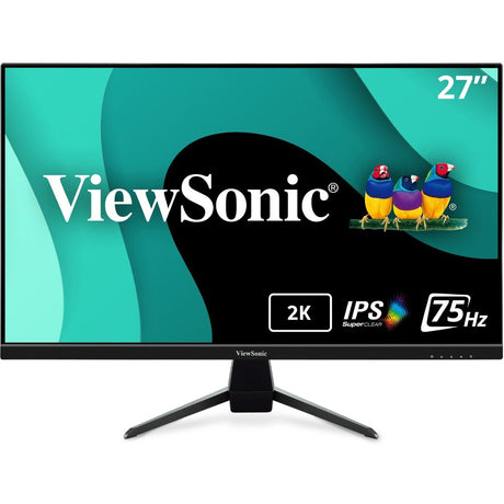 ViewSonic VX2767U-2K 27 Inch 1440p IPS Monitor with 65W USB C, HDR10 Content Support, Ultra-Thin Bezels, Eye Care, HDMI, and DP input — VX2767U-2K