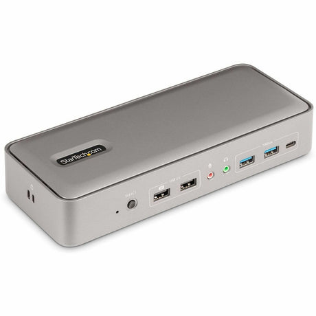 StarTech.com Dual-Laptop USB-C KVM Docking Station, Dual Monitor 4K 60Hz DisplayPort KVM Dock, 5x USB Hub, GbE, 90W/45W PD, Windows/Mac — 129N-USBC-KVM-DOCK