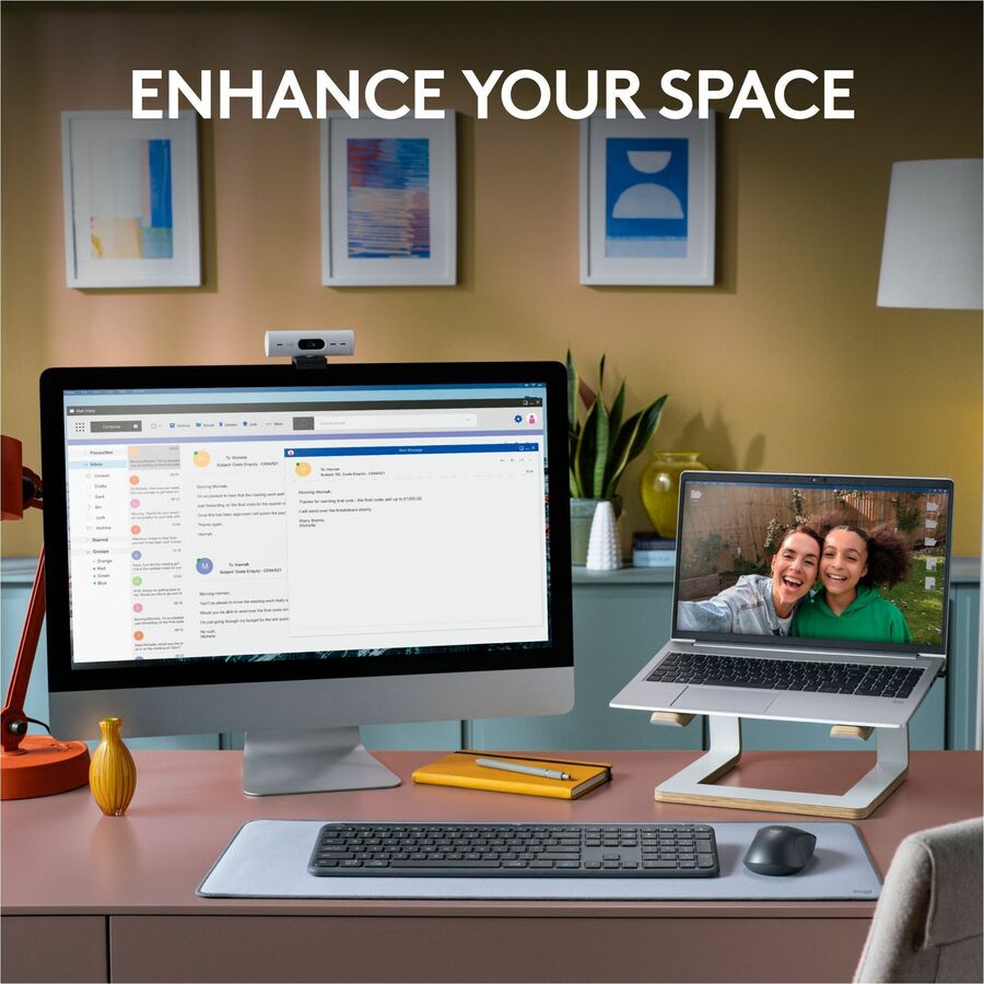 Logitech MK955 Signature Slim Wireless Keyboard and Mouse Combo, For Larger Hands, Quiet Typing and Clicking, Graphite — 920-012425