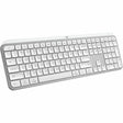 Logitech MX Keys S Wireless Keyboard, Low Profile, Fluid Precise Quiet Typing, USB C Rechargeable, Pale Gray — 920-011559