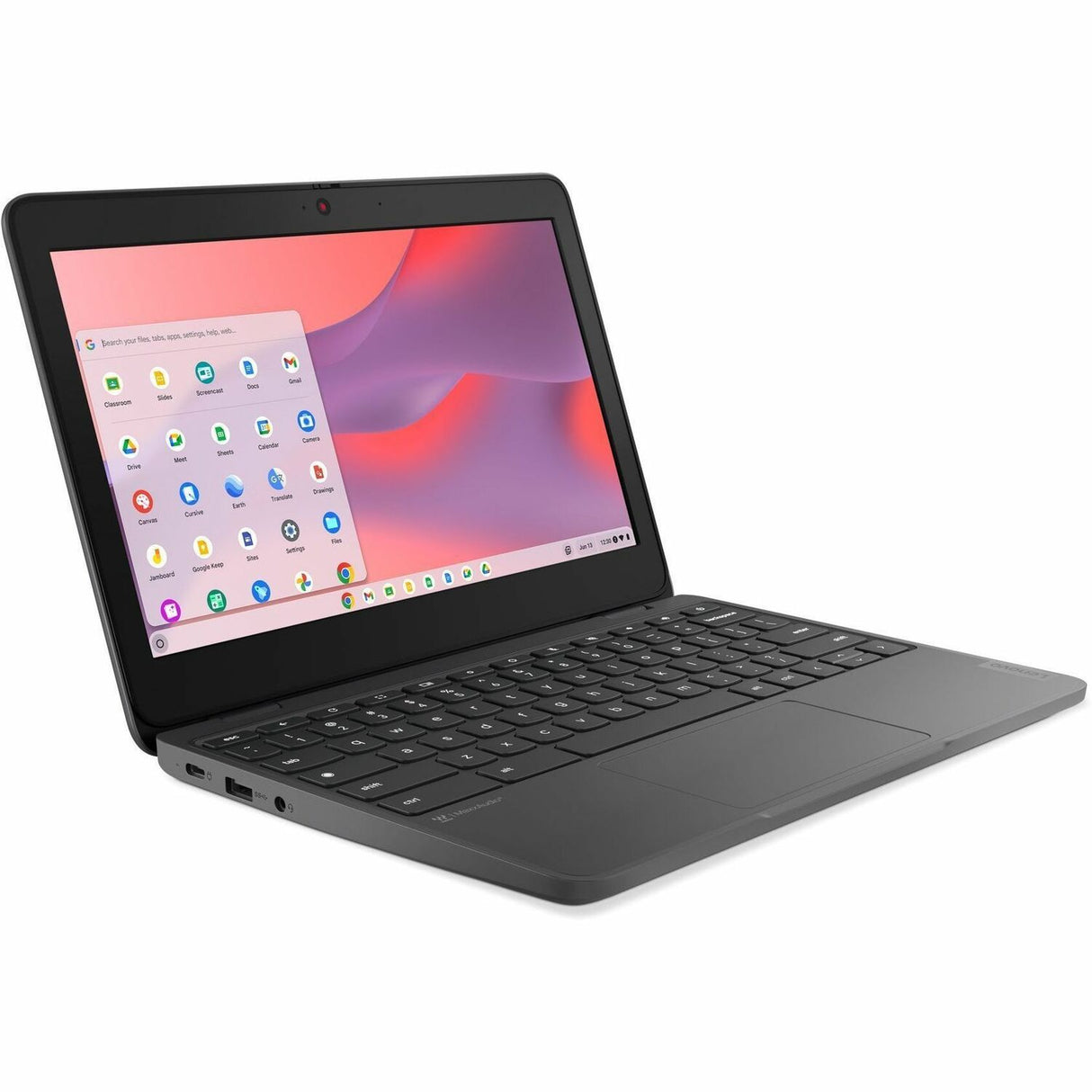 Lenovo 100e Chromebook Gen 4 83G80000US 11.6" Touchscreen Chromebook - HD - Intel N-Series N100 - 4 GB - 32 GB Flash Memory - English Keyboard - Graphite Gray — 83G80000US