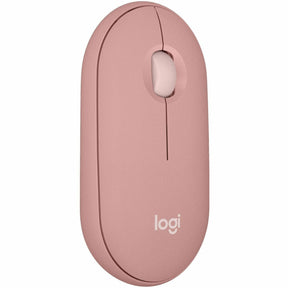 Logitech Pebble Mouse 2 M350s Slim Bluetooth Wireless Mouse, Portable, Customizable Button, Quiet Clicks, Tonal Rose — 910-007023