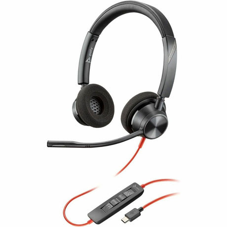 Poly Blackwire 3320 Stereo USB-C Headset +USB-C/A Adapter — 8X219AA