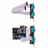 StarTech.com 4-Port Serial PCIe Card, Quad-Port RS232/RS422/RS485 Card, 16C1050 UART, ESD Protection, Windows/Linux, TAA-Compliant — PS74ADF-SERIAL-CARD