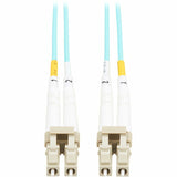 Eaton Tripp Lite Series 10Gb Duplex Multimode 50/125 OM3 OFNP Fiber Patch Cable (LC/LC) - Aqua, 3 m (9.8 ft.), TAA — N820-03M-TAA
