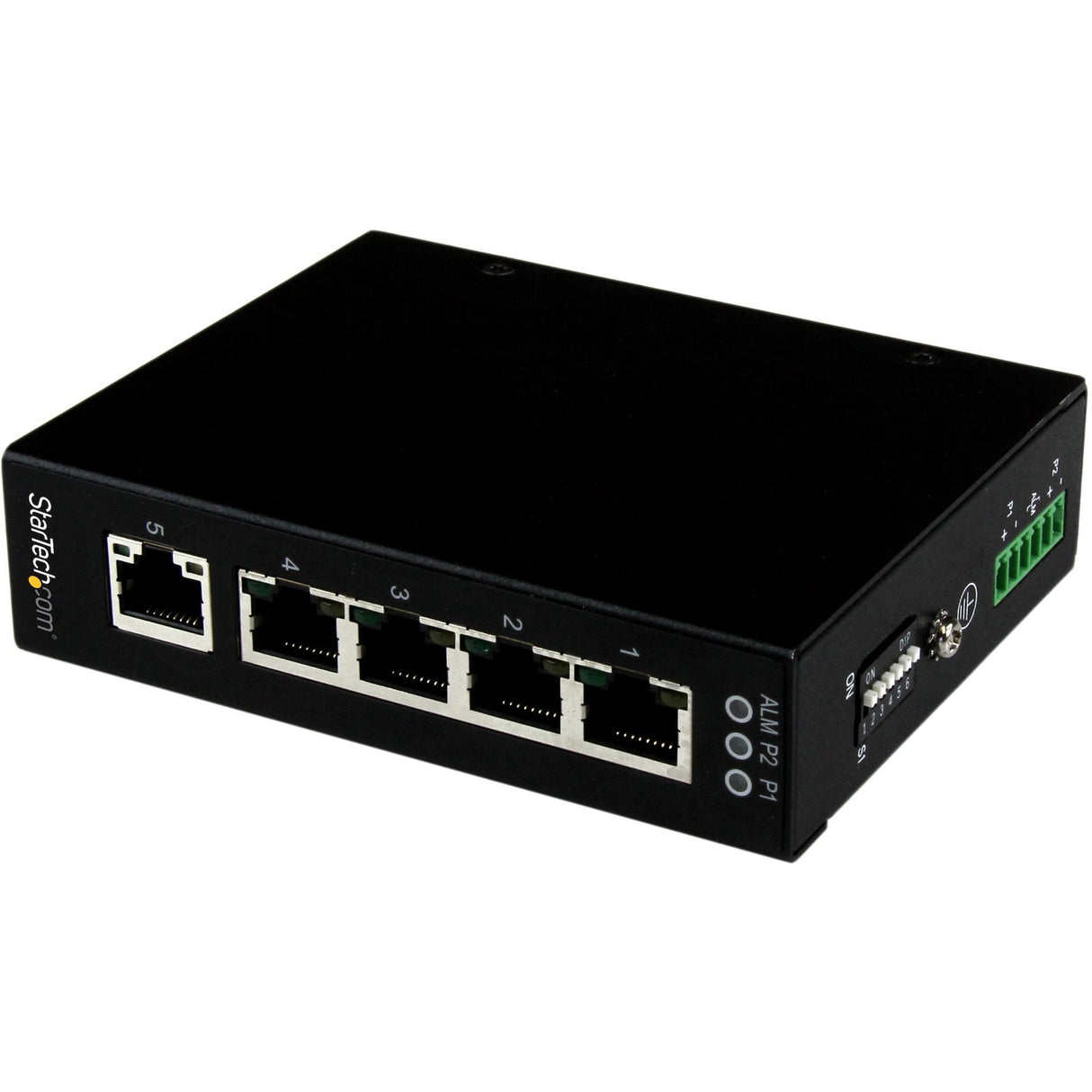 StarTech.com 5 Port Unmanaged Industrial Gigabit Ethernet Switch - DIN Rail / Wall-Mountable — IES51000