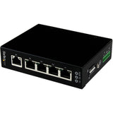 StarTech.com 5 Port Unmanaged Industrial Gigabit Ethernet Switch - DIN Rail / Wall-Mountable — IES51000