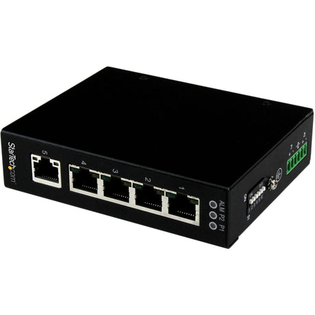 StarTech.com 5 Port Unmanaged Industrial Gigabit Ethernet Switch - DIN Rail / Wall-Mountable — IES51000