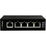 StarTech.com 5 Port Unmanaged Industrial Gigabit Ethernet Switch - DIN Rail / Wall-Mountable — IES51000