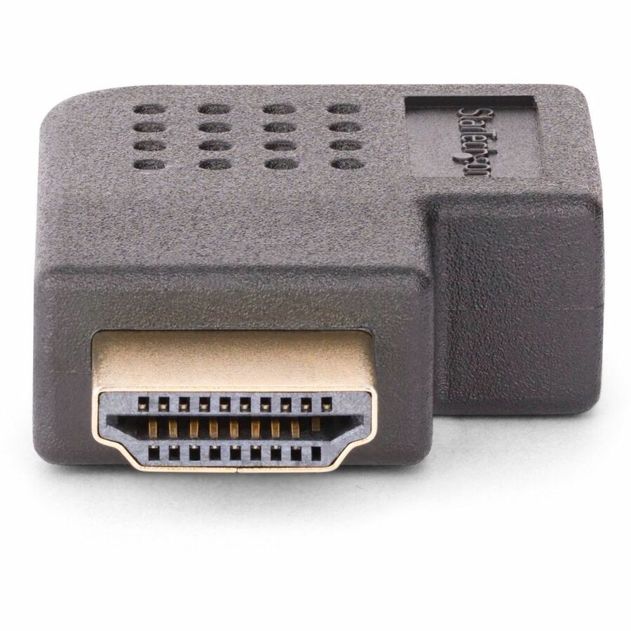 StarTech.com Right Angle HDMI 2.0 Adapter, Male to Female, Horizontal 90-Degree Angled HDMI Port Saver, 4K 60Hz, High Speed HDMI Connector Extension — HDMI2HDMIMFRA