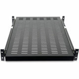 StarTech.com 2U 20 to 30in Adjustable Mounting Depth Vented Sliding Rack Mount Shelf - 50lbs / 22.7kg - 24in Deep — UNISLDSHF19