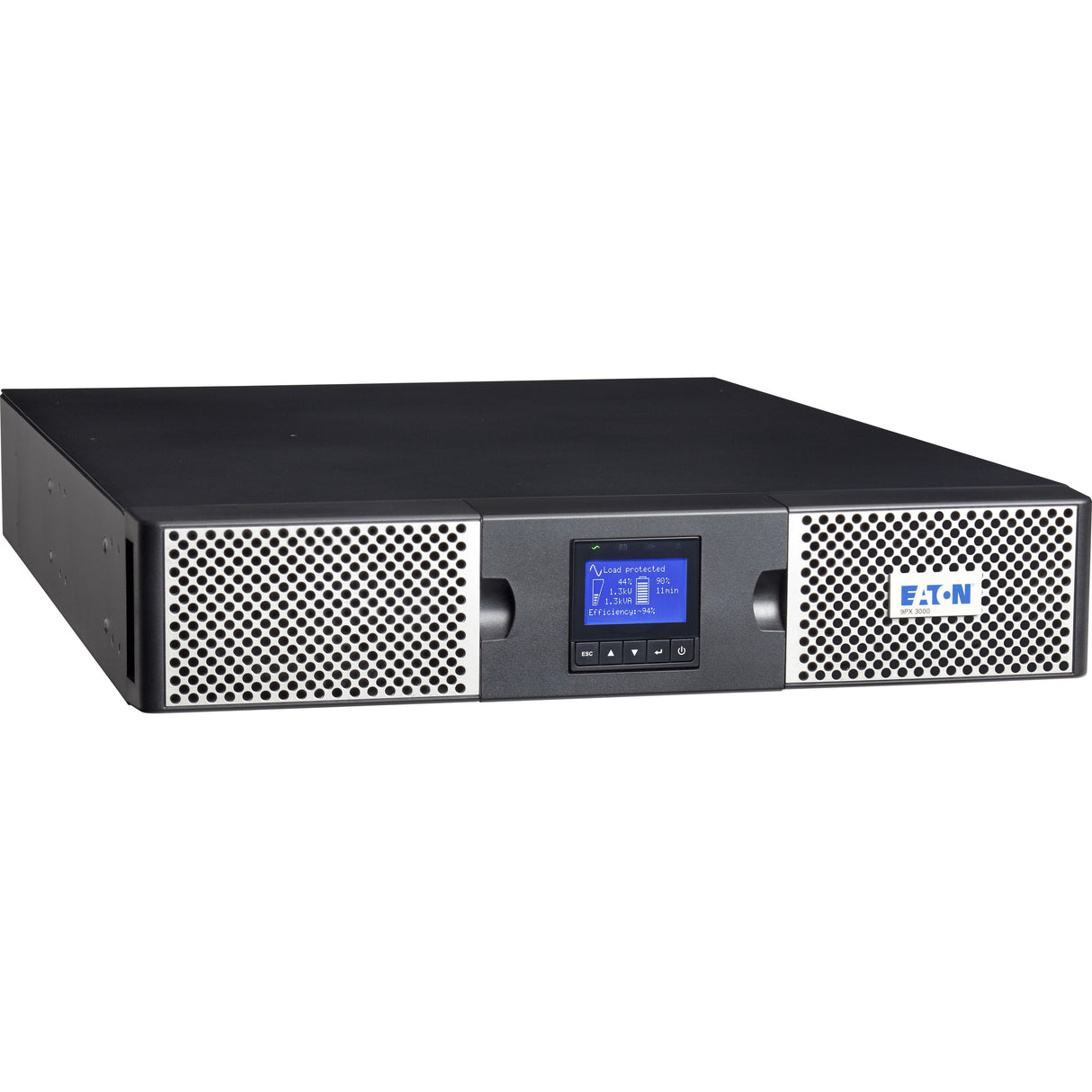 Eaton 9PX 2200VA 2000W 208V Online Double-Conversion UPS - L6-20P, 8 C13, 2 C19 Outlets, Cybersecure Network Card Option, Extended Run, 2U Rack/Tower — 9PX2200GRT