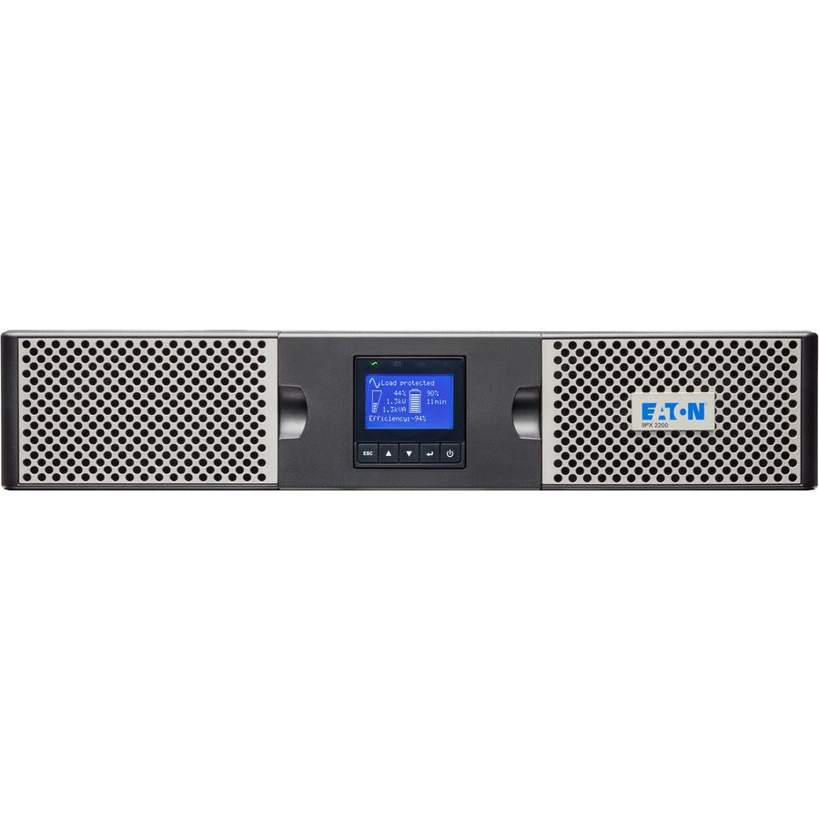 Eaton 9PX 2200VA 2000W 208V Online Double-Conversion UPS - L6-20P, 8 C13, 2 C19 Outlets, Cybersecure Network Card Option, Extended Run, 2U Rack/Tower — 9PX2200GRT
