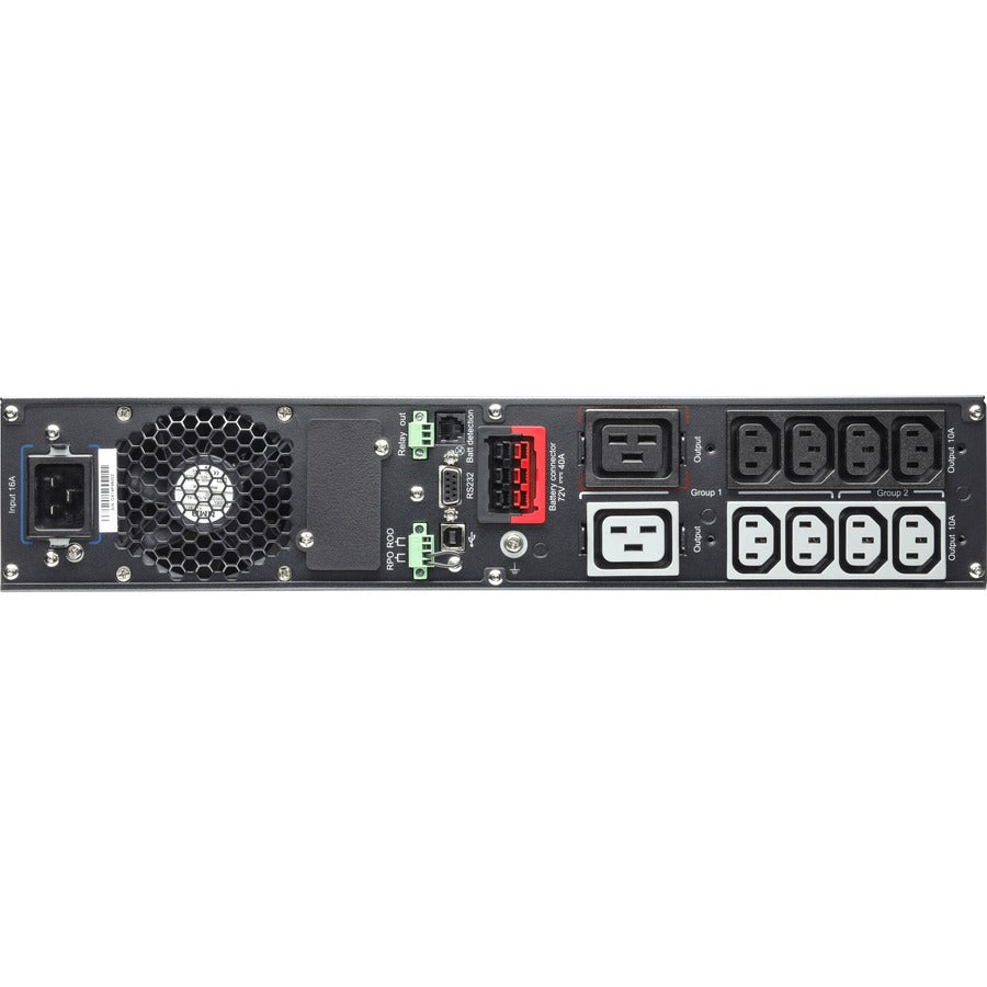 Eaton 9PX 2200VA 2000W 208V Online Double-Conversion UPS - L6-20P, 8 C13, 2 C19 Outlets, Cybersecure Network Card Option, Extended Run, 2U Rack/Tower — 9PX2200GRT