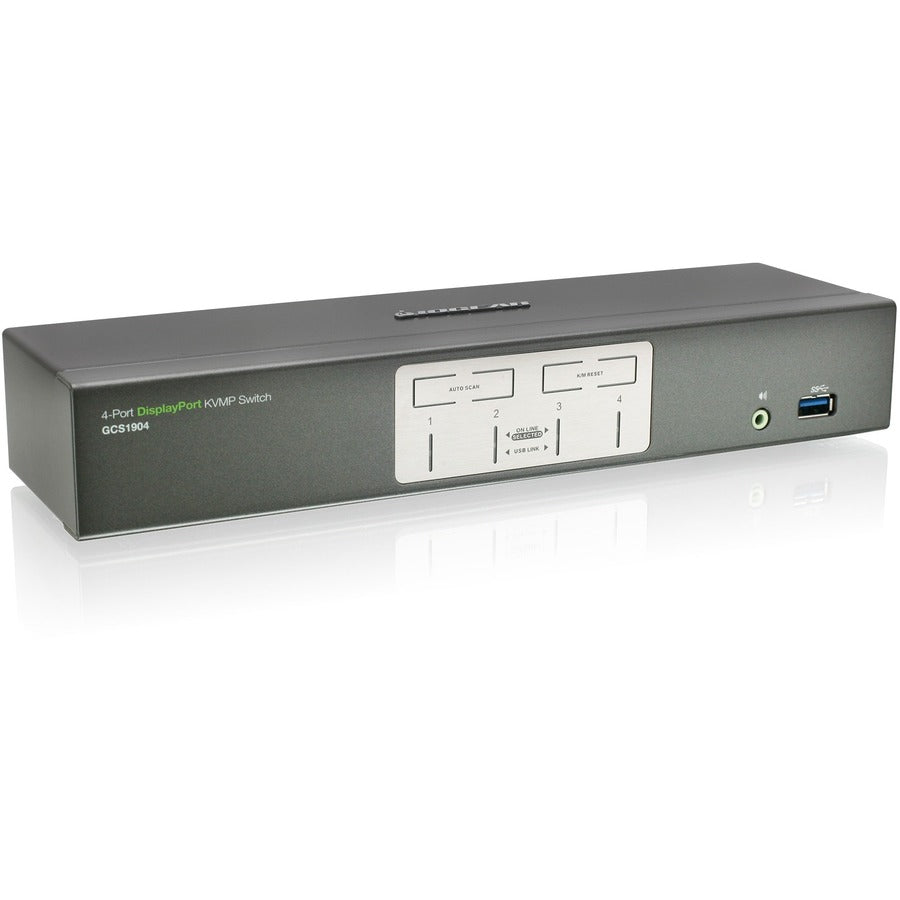 IOGEAR 4-Port DisplayPort KVMP Switch with USB 3.0 Hub (TAA Compliant) — GCS1904