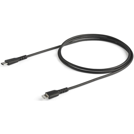 StarTech.com 3 foot/1m Durable Black USB-C to Lightning Cable, Rugged Heavy Duty Charging/Sync Cable for Apple iPhone/iPad MFi Certified — RUSBCLTMM1MB