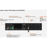 Vertiv Liebert GXT5 Lithium-Ion N Online UPS 1000VA/1000W 120V Tower/Rack UPS — GXT5LI-1000LVRT2UXLN
