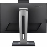 ViewSonic VG2457V 24 Inch 1080p Video Conference Docking Monitor with Windows Hello Compatible IR Webcam, Advanced Ergonomics, and 90W USB C for Home and Office — VG2457V