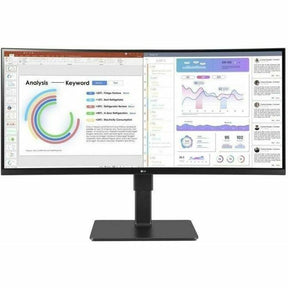 LG Ultrawide 34BQ77QE-B 34" Class UWQHD Curved Screen LED Monitor - 21:9 - Textured Black — 34BQ77QE-B