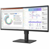 LG Ultrawide 34BQ77QE-B 34" Class UWQHD Curved Screen LED Monitor - 21:9 - Textured Black — 34BQ77QE-B