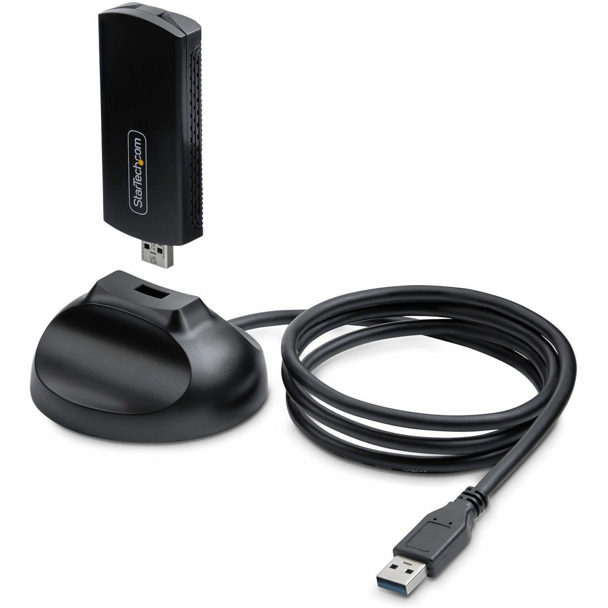 StarTech.com Wi-Fi 6E USB Adapter/Dongle, For Desktop/Laptop PC, Wireless NIC Up To 2402Mbps, Wi-Fi 2.4/5/6 GHz Network, 802.11ax — AX54005A-USB-WIFI-6E