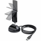 StarTech.com Wi-Fi 6E USB Adapter/Dongle, For Desktop/Laptop PC, Wireless NIC Up To 2402Mbps, Wi-Fi 2.4/5/6 GHz Network, 802.11ax — AX54005A-USB-WIFI-6E