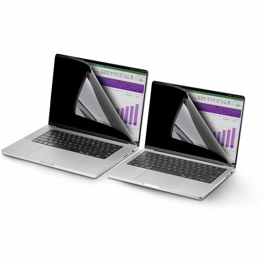 StarTech.com 13.3-inch Flip-Over Laptop Privacy Screen for MacBook Pro, Anti-Glare, Blue Light Reduction Filter, Screen Protector — 133MF-PRIVACY-SCREEN