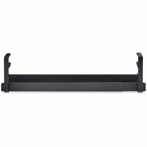 StarTech.com Under Desk Cable Management Tray, Length Adjustable, Clamp-On Installation, No Drilling Required, Black — CALB-DESK-CABLE-TRAY