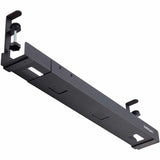 StarTech.com Under Desk Cable Management Tray, Length Adjustable, Clamp-On Installation, No Drilling Required, Black — CALB-DESK-CABLE-TRAY