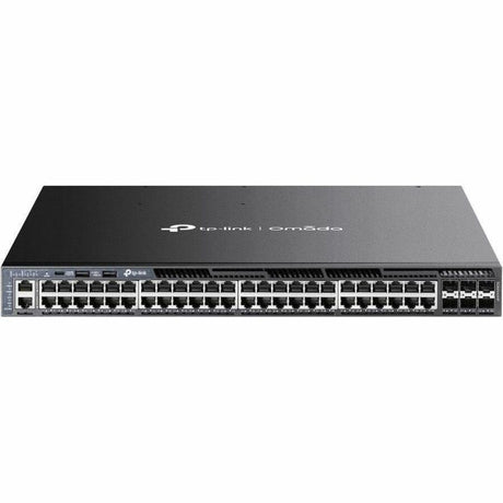 TP-Link Omada 48-Port Gigabit Stackable L3 Managed PoE+ Switch with 6 10G Slots — SG6654XHP