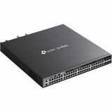 TP-Link Omada 48-Port Gigabit Stackable L3 Managed PoE+ Switch with 6 10G Slots — SG6654XHP