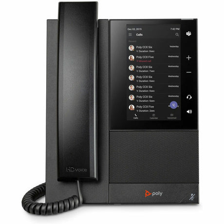 Poly CCX 505 Business Media Phone for Microsoft Teams and PoE-enabled GSA/TAA — 849A5AA