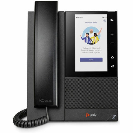 Poly CCX 505 Business Media Phone for Microsoft Teams and PoE-enabled GSA/TAA — 849A5AA