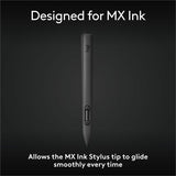 Logitech MX Ink Mixed-Reality (MR) Stylus, wireless pen controller, high precision and pressure sensitive, for Meta Quest 2, Meta Quest 3, Meta Quest 3S — 951-000120