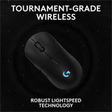 Logitech G PRO 2 LIGHTSPEED Wireless Gaming Mouse, Right- or Left-Handed Mouse with up to 4 Customizable and Switchable Magnetic Side Buttons, 32k DPI Sensor, USB-C Charging, for PC/Mac - Black — 910-007246