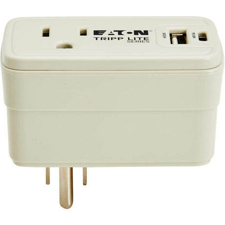 Eaton Tripp Lite Series Power It! 1-Outlet Universal Travel Charger and Power Strip - 5-15R Outlet, USB-C and USB-A Ports, 32W PD Charging, 5-15P Direct Plug-In, Gray — SK10C32
