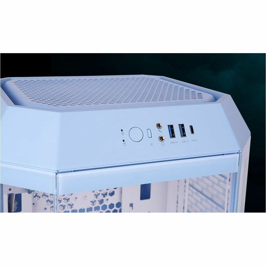 Thermaltake The Tower 250 Hydrangea Blue Mini Tower Chassis — CA-1Z9-00SFWN-00