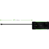 Plugable 12 Outlet Power Strip 4320 Joules Surge Protection, Built-in 10.5W 2-Port USB Charger for Android and Apple Phones, Mobile Devices, 6 Foot Cord — PS12-USB2B