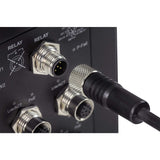 TRENDnet M12 Industrial Alarm Relay, 2M (6.5 ft.), IP68, Compatible with TRENDnet's TI-TPG80 Industrial Switch, TI-TCR02